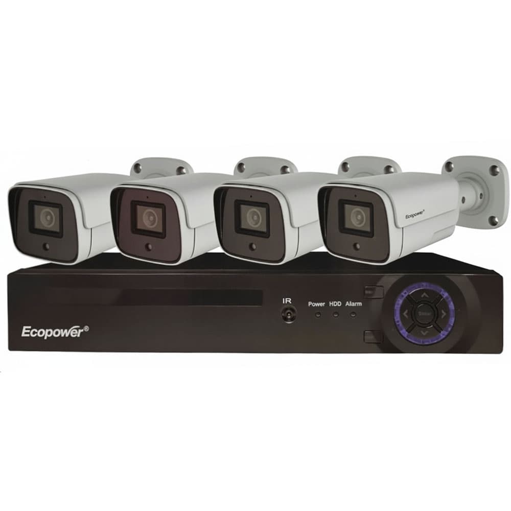 Ecopower Cctv Ecopower Ep C021 4K Dvr Camaras Preto