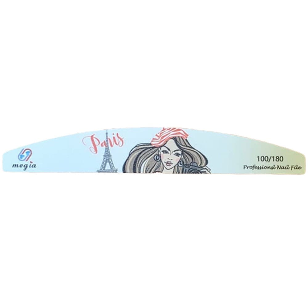 Paris Generico Lija Unas Mz Rosa Blanco