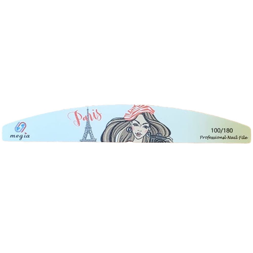 Paris Generico Lija Unas Mz Rosa Blanco