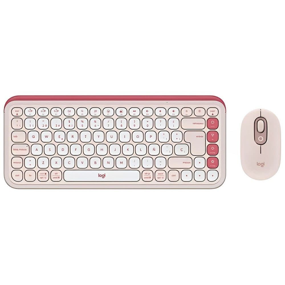 Acessório · Logitech Pop Icon Combo Espanol Rose