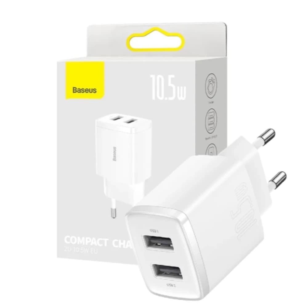 Baseus Cargador Fuente Baseus Ccxj 2USB 5W Branco