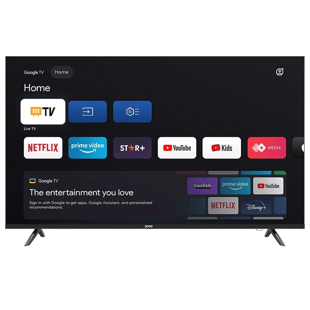 Joog Smart Tv Led Joog A65JGTV 4K Hdmi Usb Isdbt Google Tv Soporte
