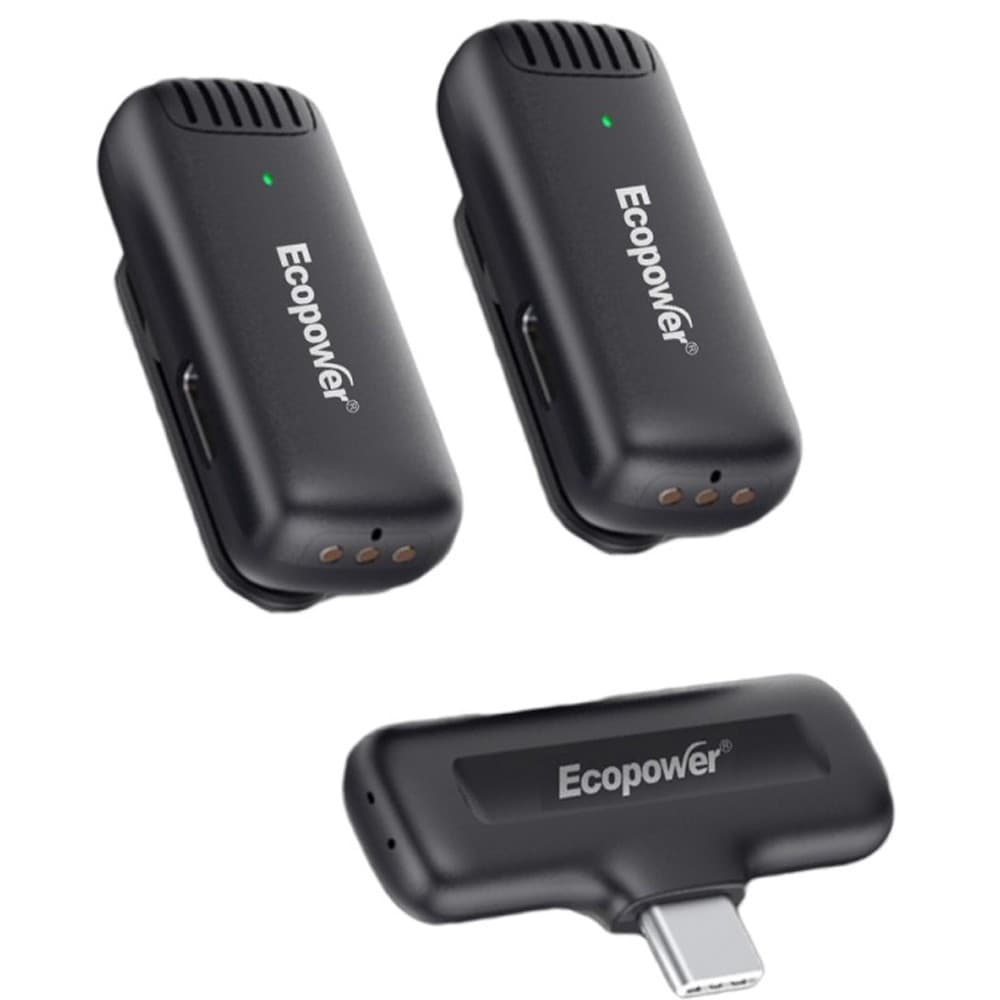 Ecopower Microfono Ecopower Ep M096 Tipo Duo Wireless Lavalier
