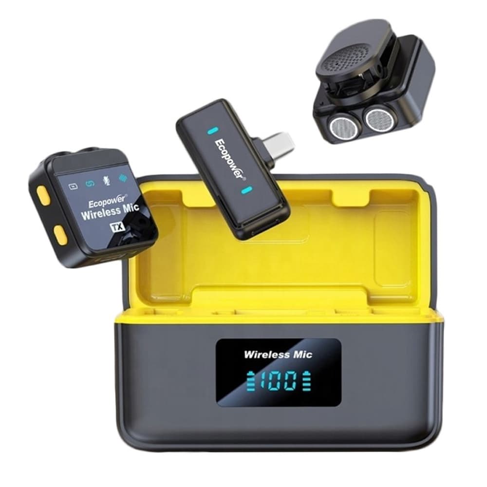 Ecopower Microfono Ecopower Ep M092 Tipo Duo Wireless Lavalier