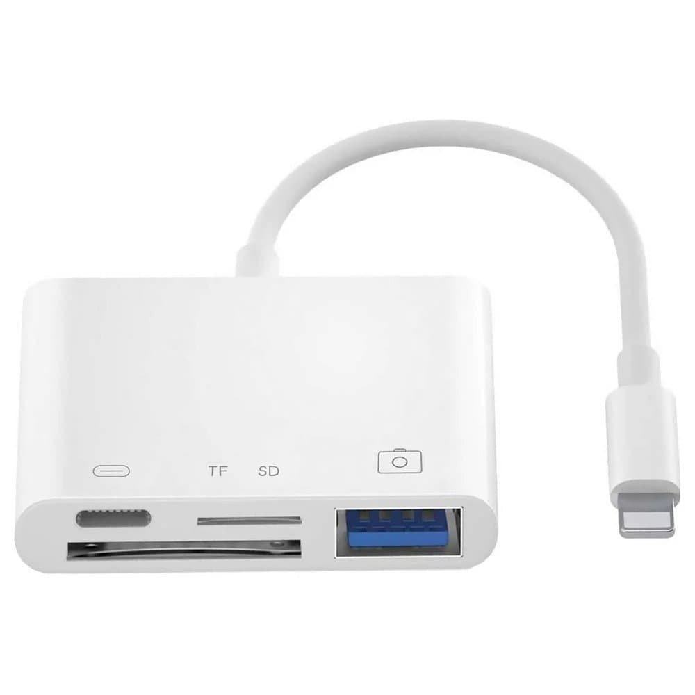 Apple Cable Adaptador Trove Rxy Iphone En Lightning Tf Sd Usb