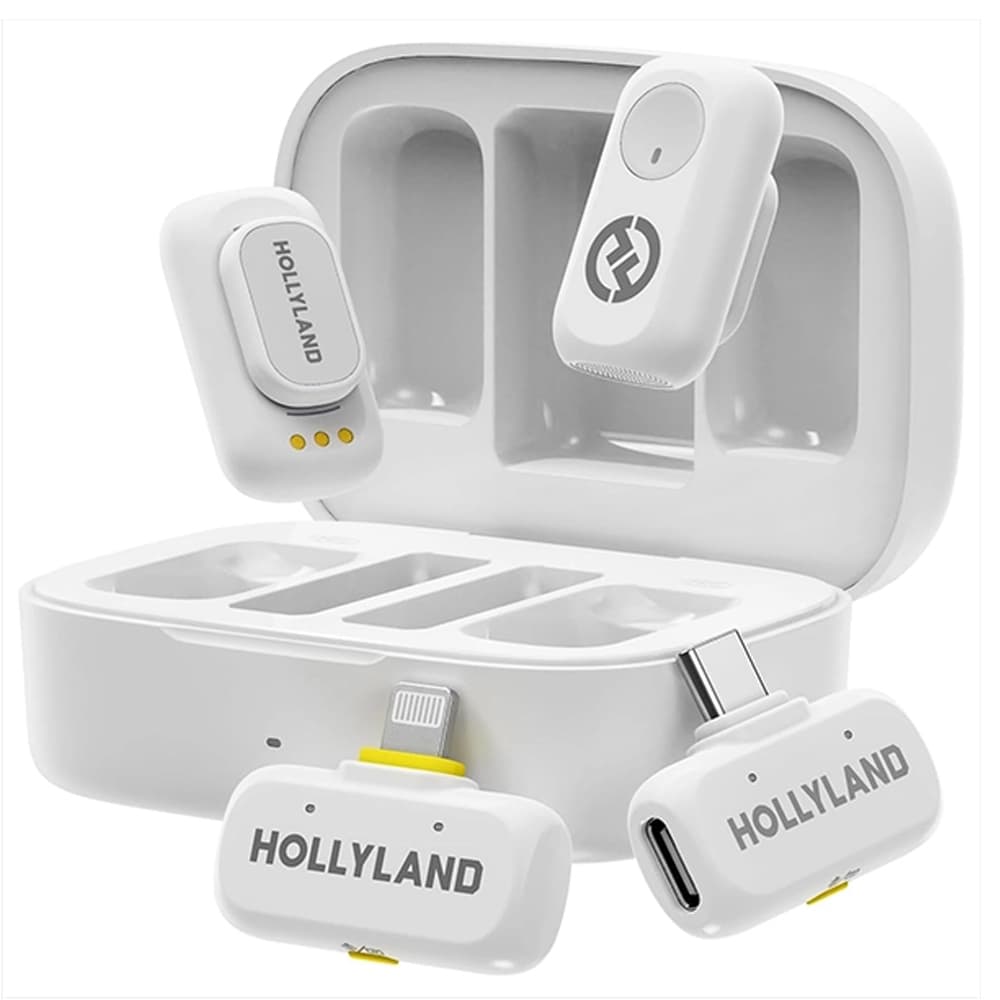 Apple Microfono Inalambrico Hollyland Lark A1 Combo Usb Iphone Branco