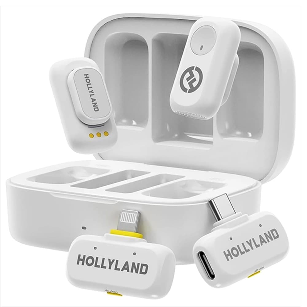 Apple Microfono Inalambrico Hollyland Lark A1 Combo Usb Iphone Branco