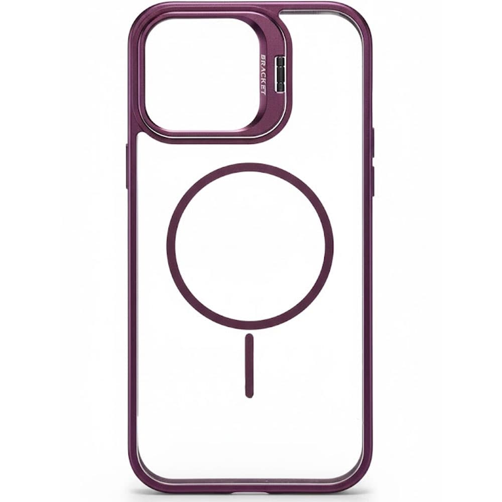 Apple Generico Funda Metal Stand Iphone Pro Max Bordo
