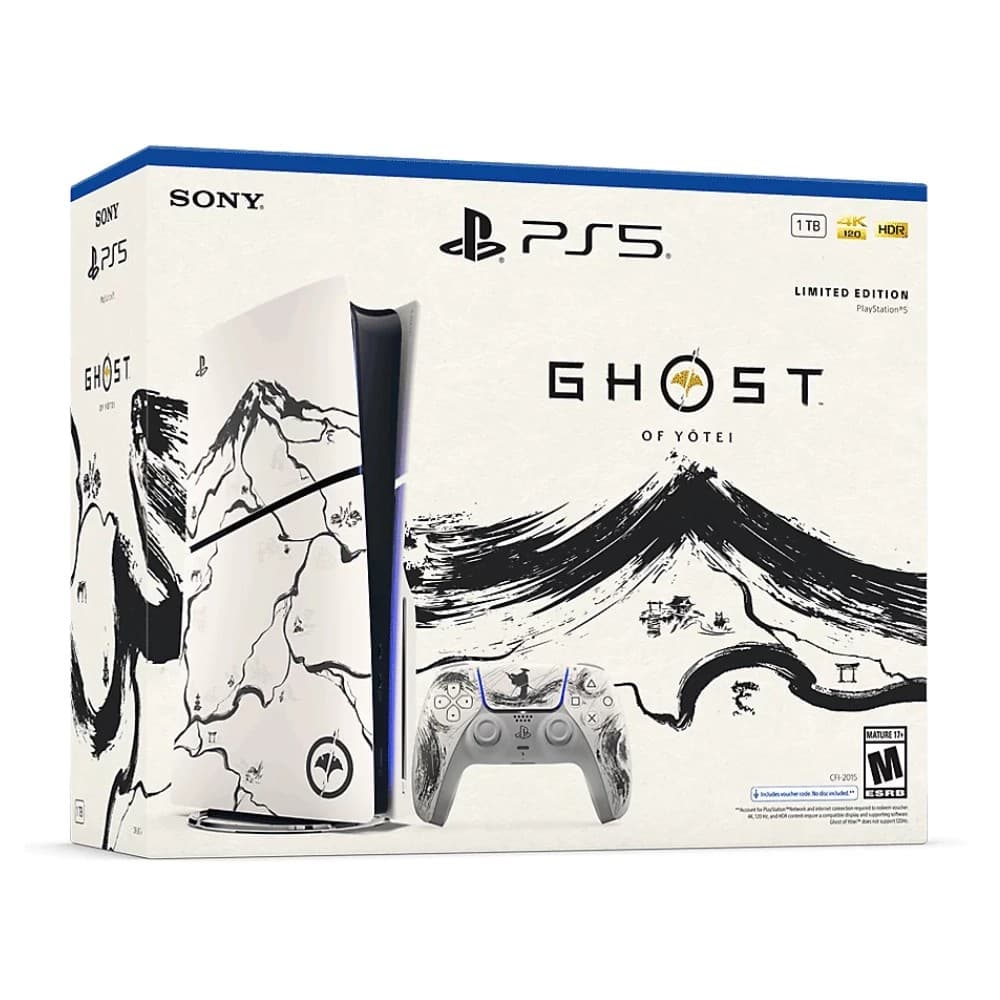 Sony Consola Cfi Slim Disk Bivolt Ghost Of Yotei 1024GB Preto