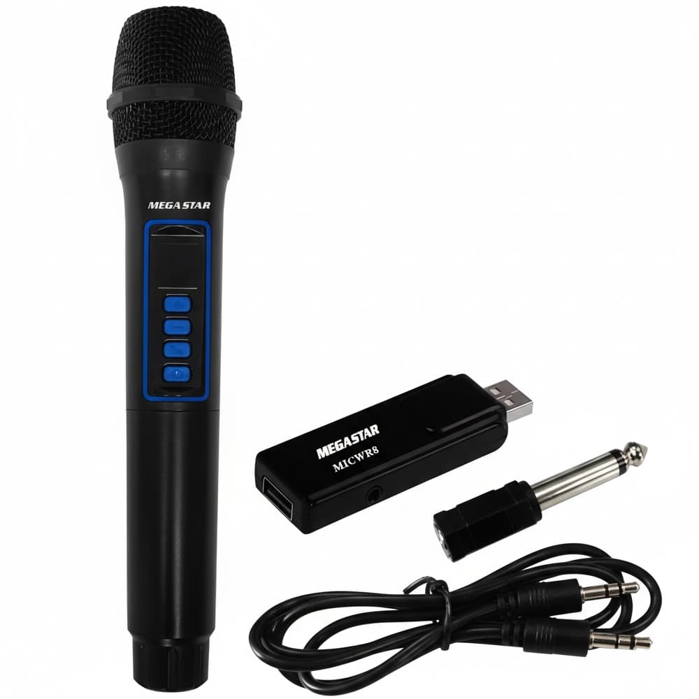 Megastar Microfono Inalambrico Megastar MICWR8B Preto