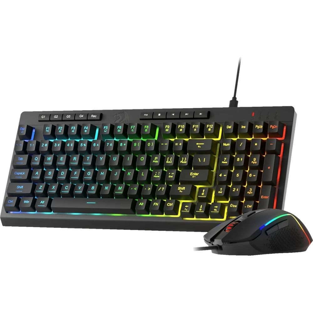 Redragon Kit Gamer Teclado e Mouse Redragon S141 RGB USB - Preto