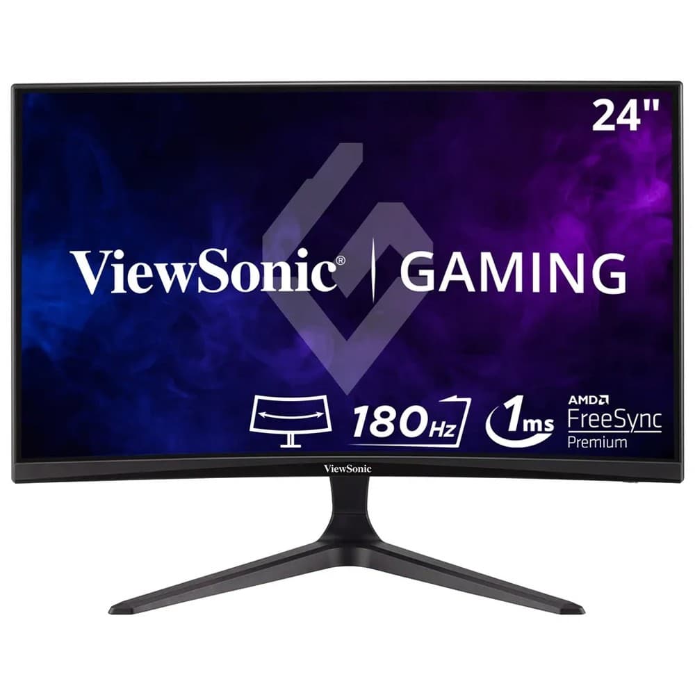 Viewsonic Monitor Led Viewsonic VX2418C Curved 180HZ Preto