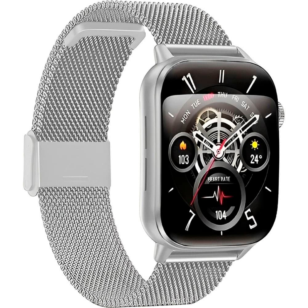 G-tide Reloj Smart Tide Watch S6 Pro Ambos Perf Prata