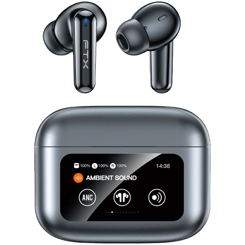 Ftx Auricular Ftx E56L Gy Mic Anc Touch IPX6 Led Cinza