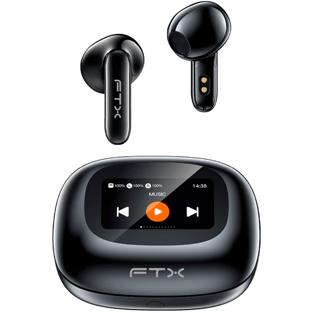 Ftx Auricular Ftx E97L Bk Mic Touch Led Preto