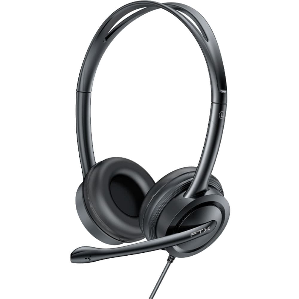 Ftx Auricular Ftx H91 Bk Usb Mic Control Volumen Preto