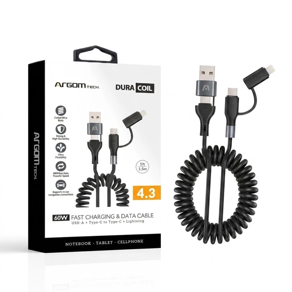 Argom Cable Argom Arg Cb 0071BK A00760 In Usb Type To Type Lightning