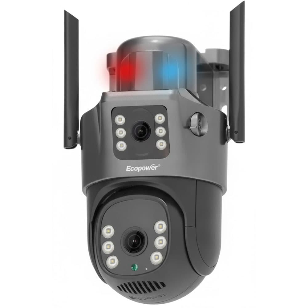 Camara Ip Ecopower Ep C074 Exterior Negro Gris