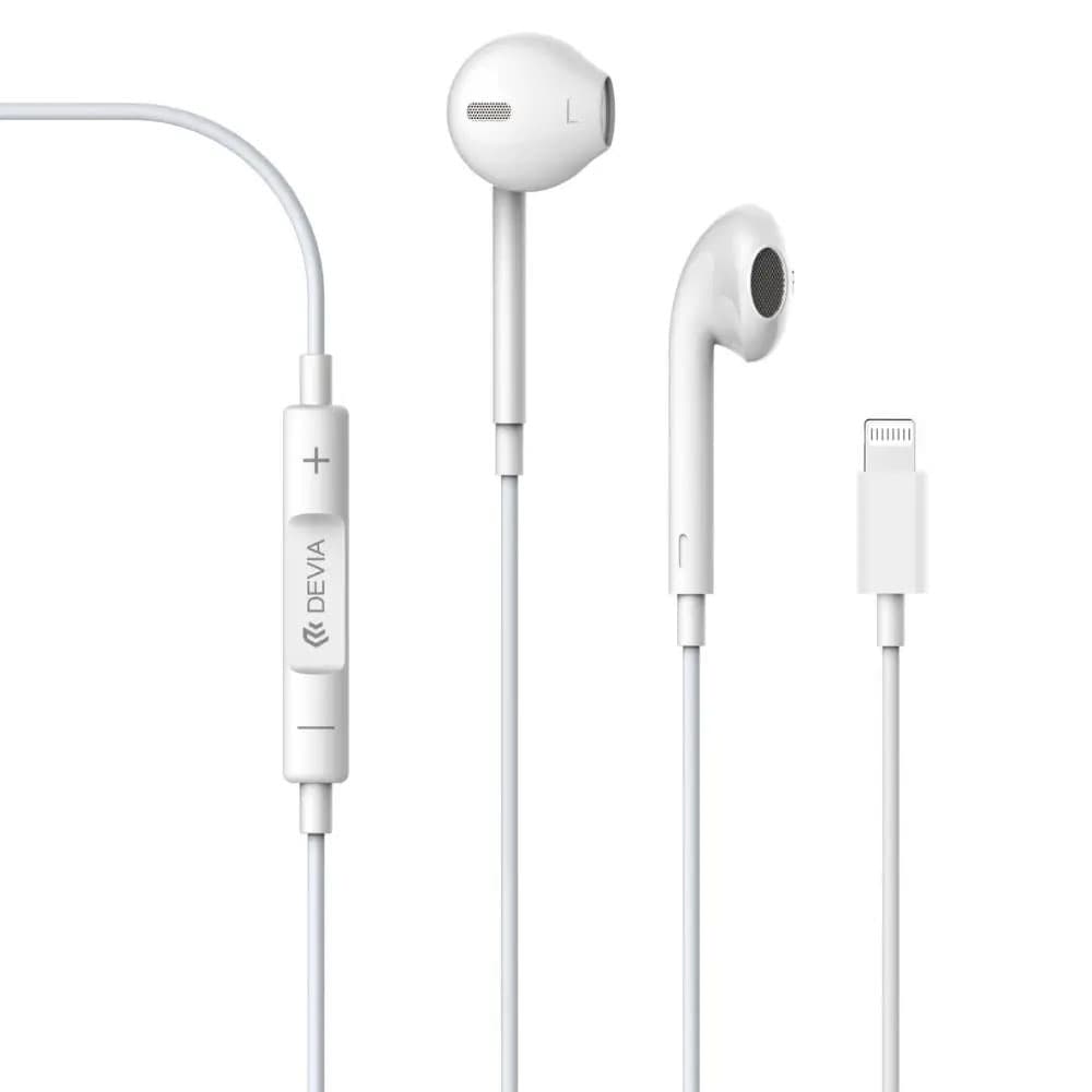 Devia Auricular Devia Cable Lightning C07 Branco