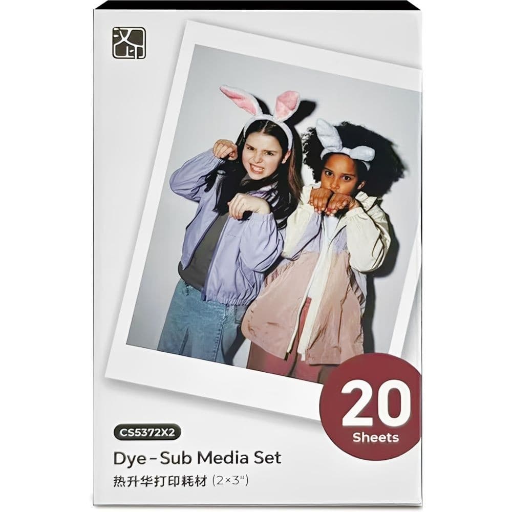Camara Papel Hanin CS5372X2 Hprt Instant Dye Sub Media Set