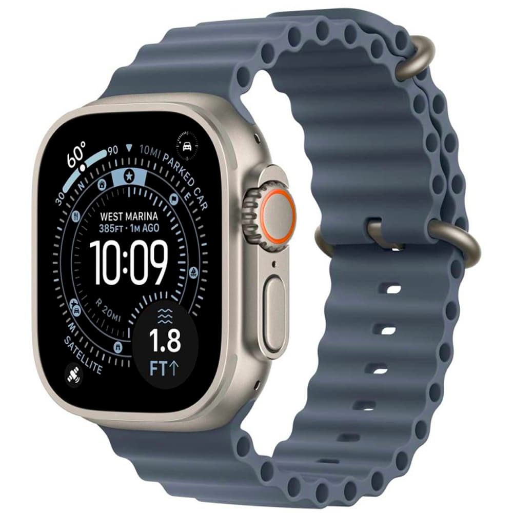 Apple Watch Ultra Cell MEWH4LW Natural With Ocean Band Caja Fea Azul