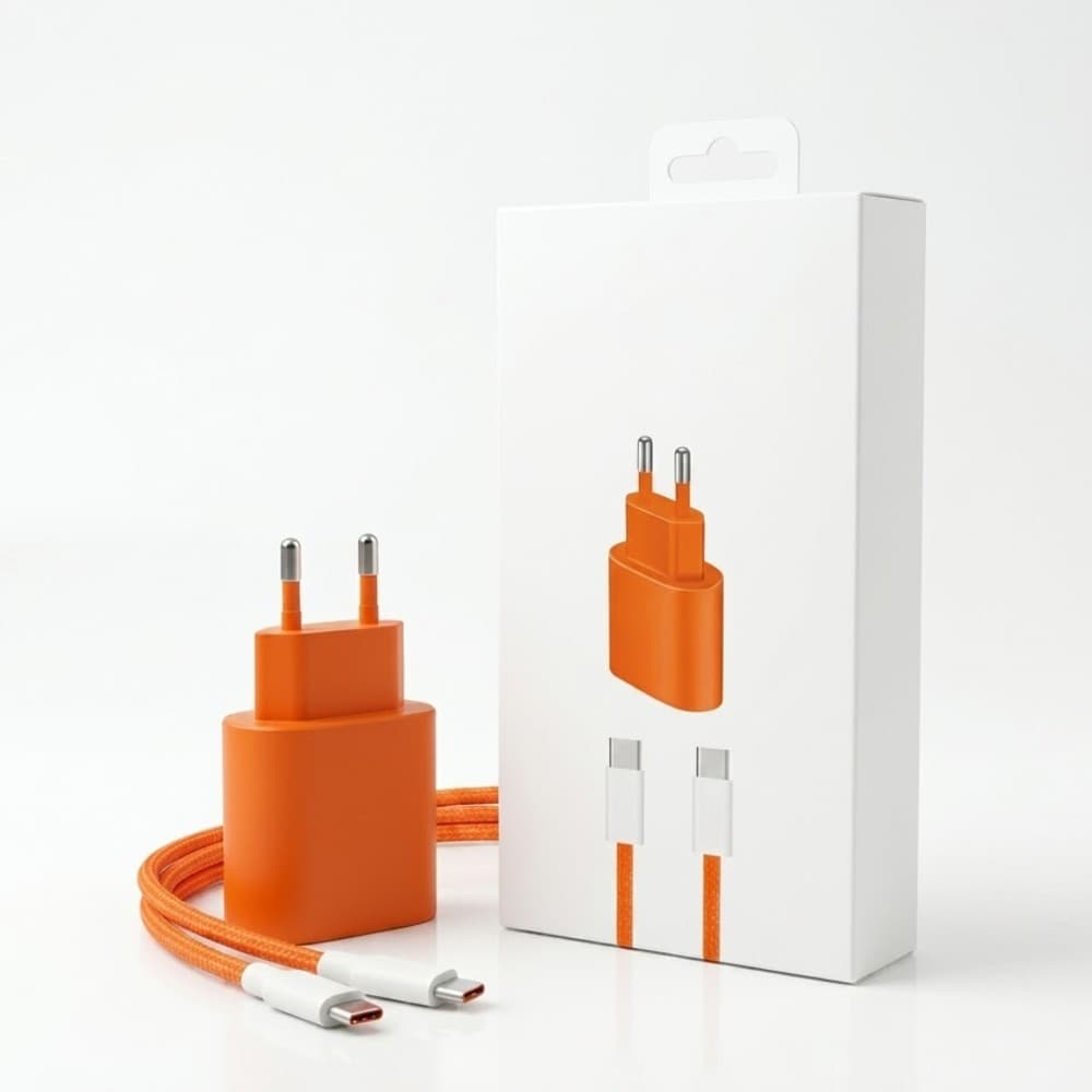 C-covers Cargador Covers 40W En Fuente Cable Usb Usb Naranja Branco