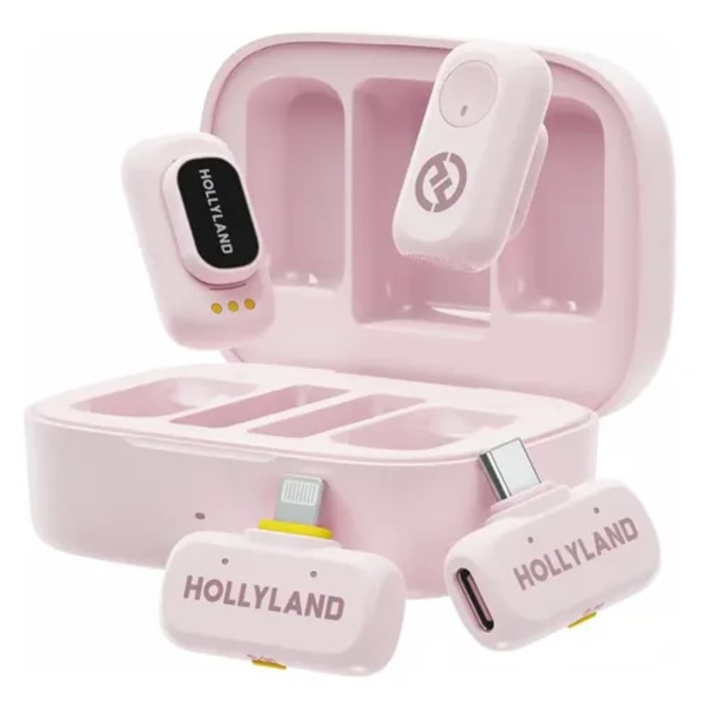 Hollyland Microfono Inalambrico Hollyland Lark A1 Combo Usb Iph Rosa