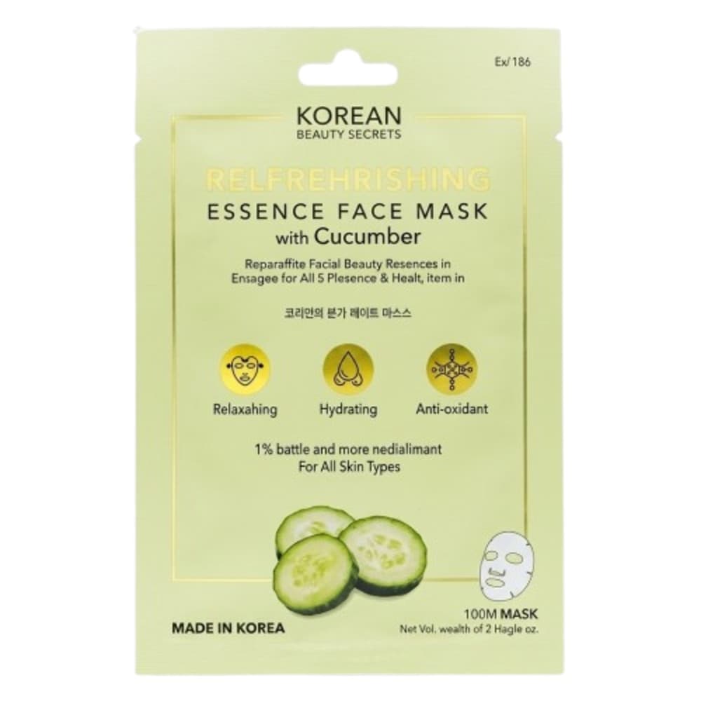 Cala Yiwu Moda Perfumeria Mascarilla Refreshing Face Cucumber ESSENCE