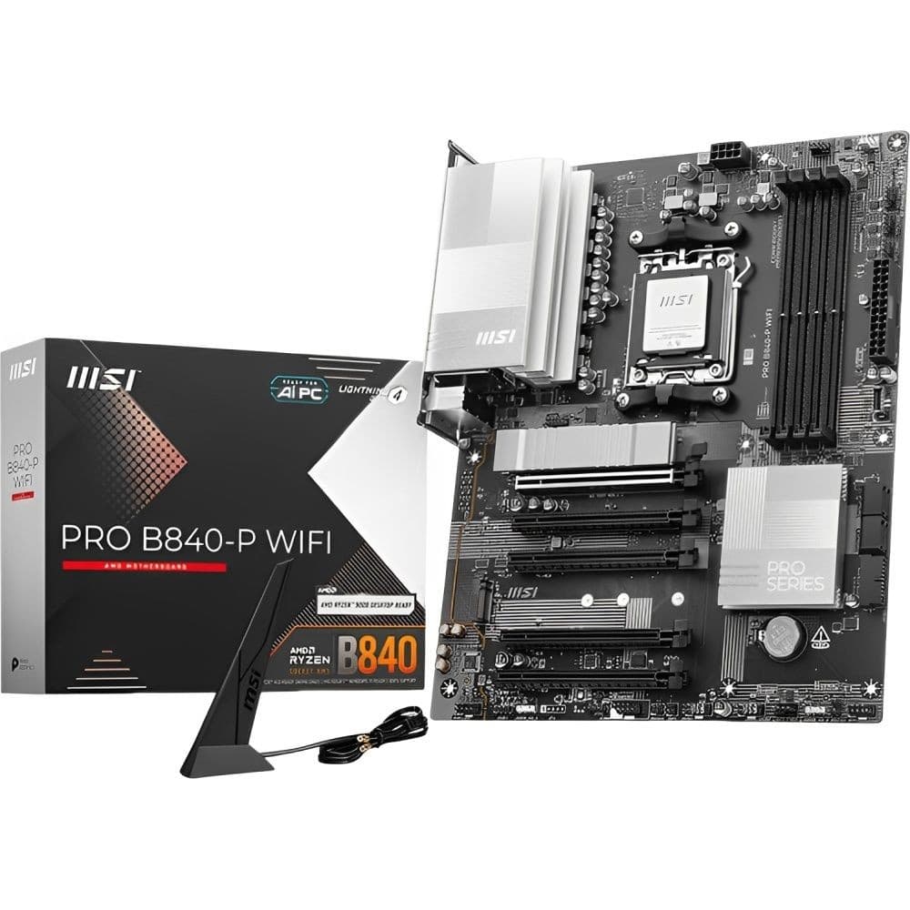 Msi Placa Madre Msi AM5 B840 Pro Wi Fi