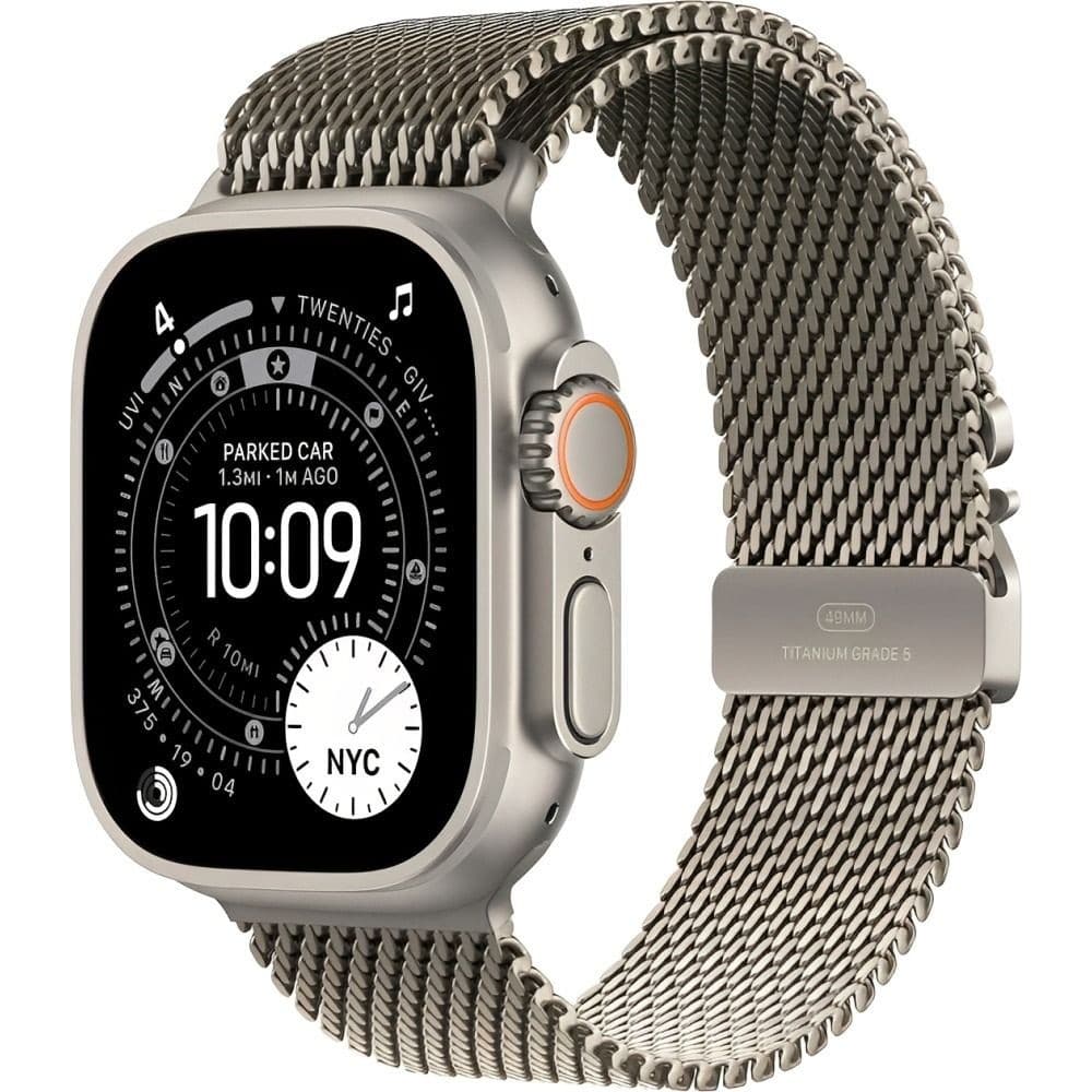 Apple Watch Ultra Cell MEWY4LW Natural Milanese Titanio