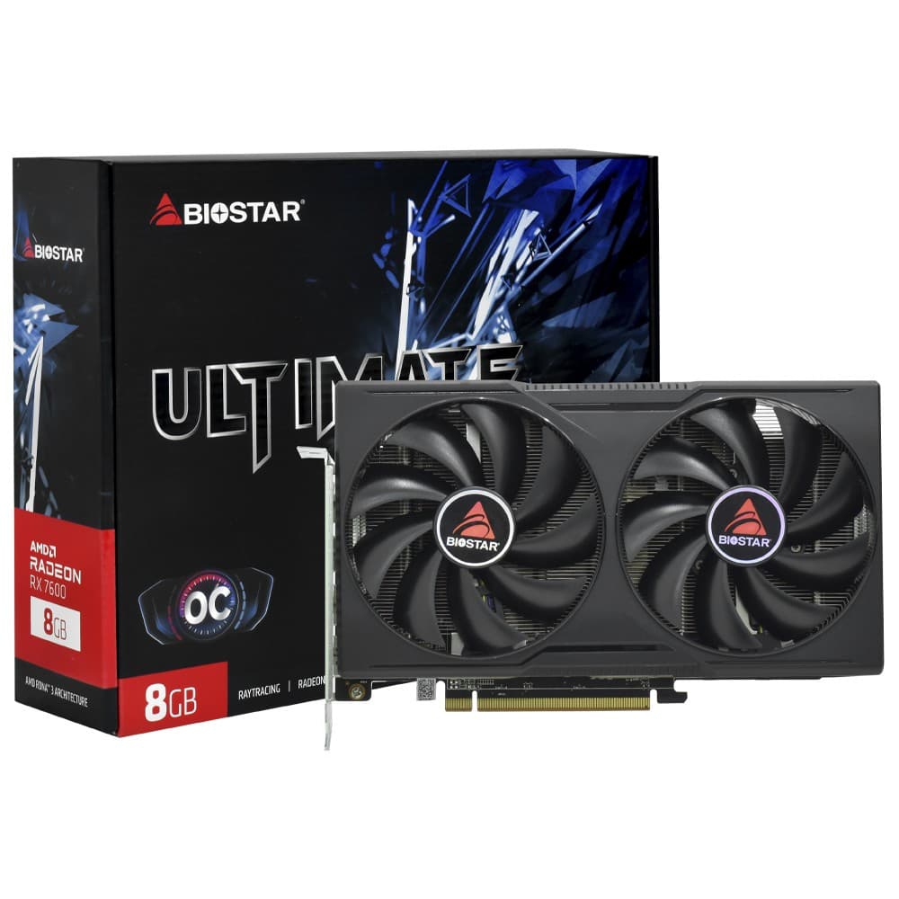 Biostar Placa Video Biostar Ultimate RX7600 GDDR6 VA76S6RM81 8GB