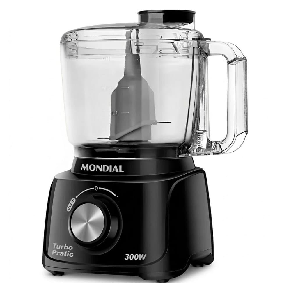 Mondial Mini Procesador Mondial Turbo Pratic 300W 220V Preto