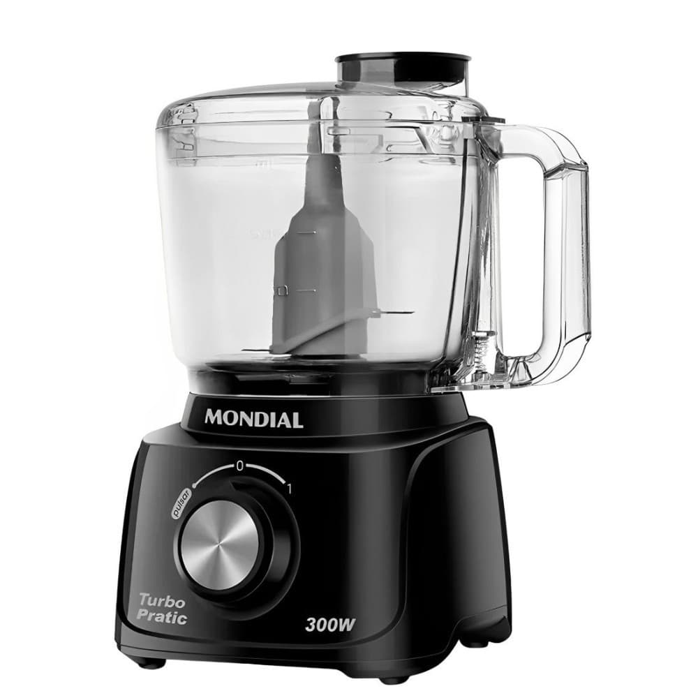 Mondial Mini Procesador Mondial Turbo Pratic 300W 110V Preto