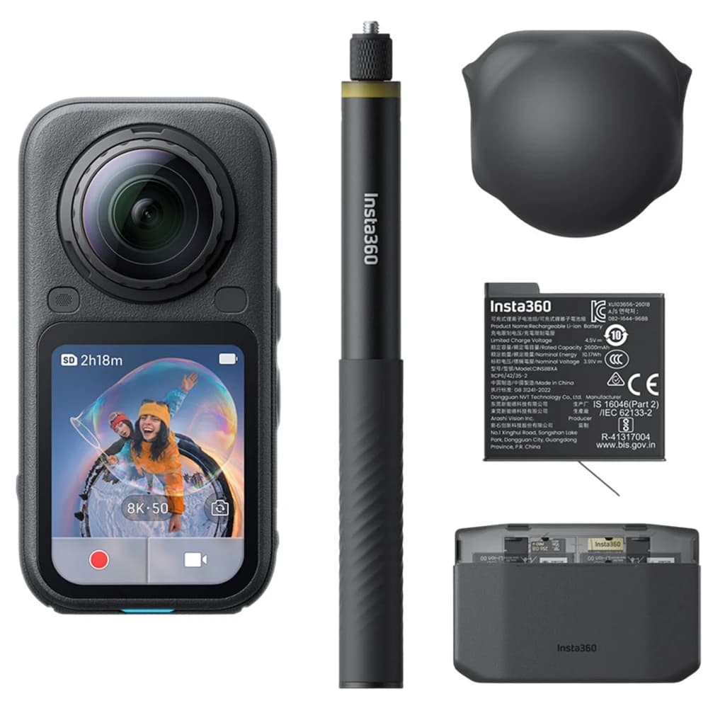 Camara INSTA360 X6 Action Cinsabxa Essentials Bundle X603 Black