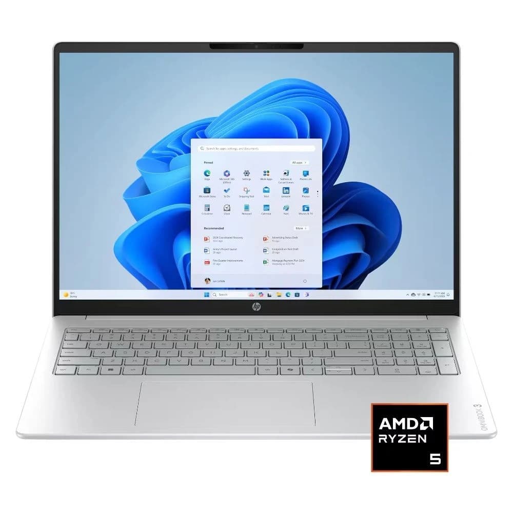 Hp Omnibook BY0015DX Amd Ryzen W11 256GB Prata