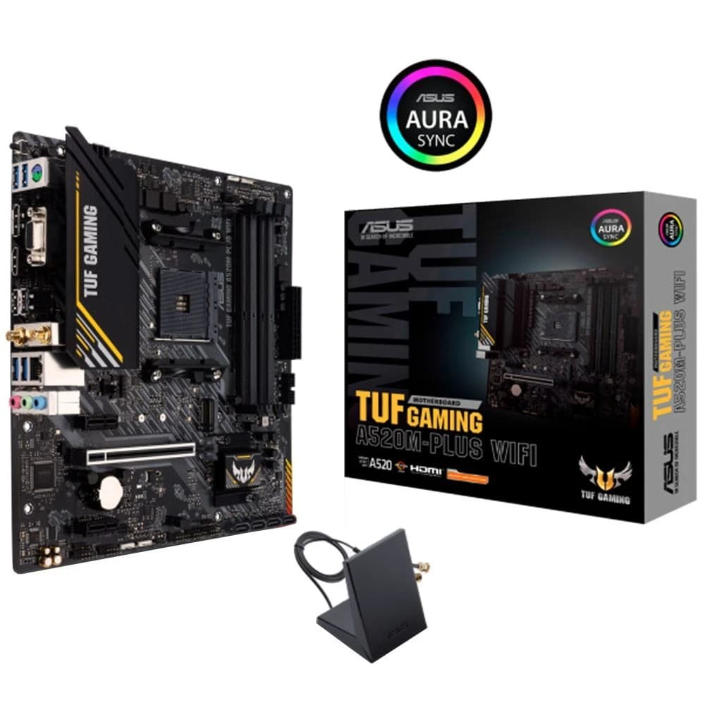 Asus Placa Madre Tuf AM4 A520M Plus Matx Hdmi Dp M2