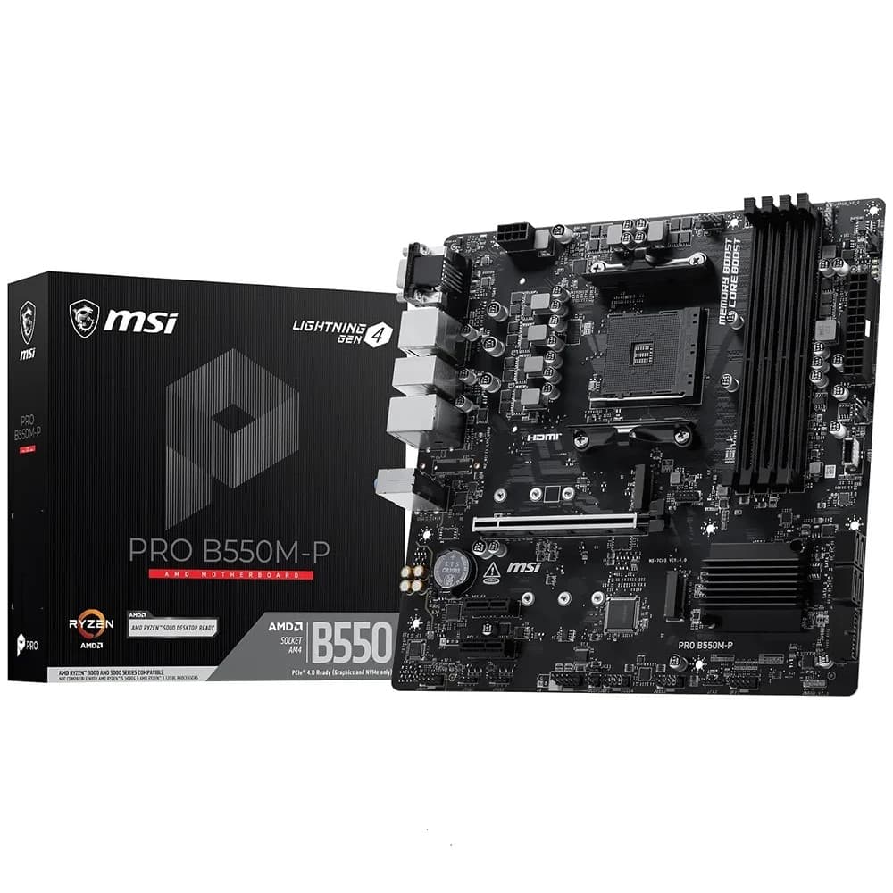 Msi Placa Madre Msi B550M Pro AM4 7C95