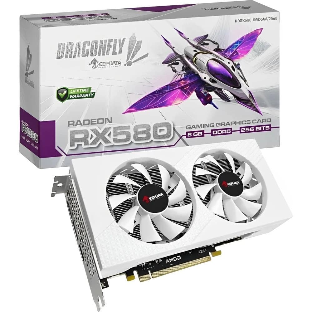 Keepdata Placa Video Keepdata RX580 Dragonf 256B KDRX580 8GD5W 256B 8GB