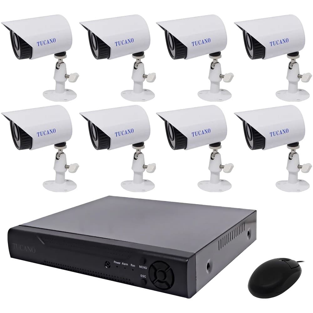 Tucano Cctv Tucano K8 1200TVL Camaras Dvr Canales