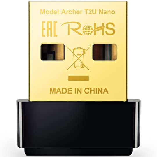 Tplink Adaptador Inalambrico Tp Link Archer T2U Nano Usb AC600 Preto