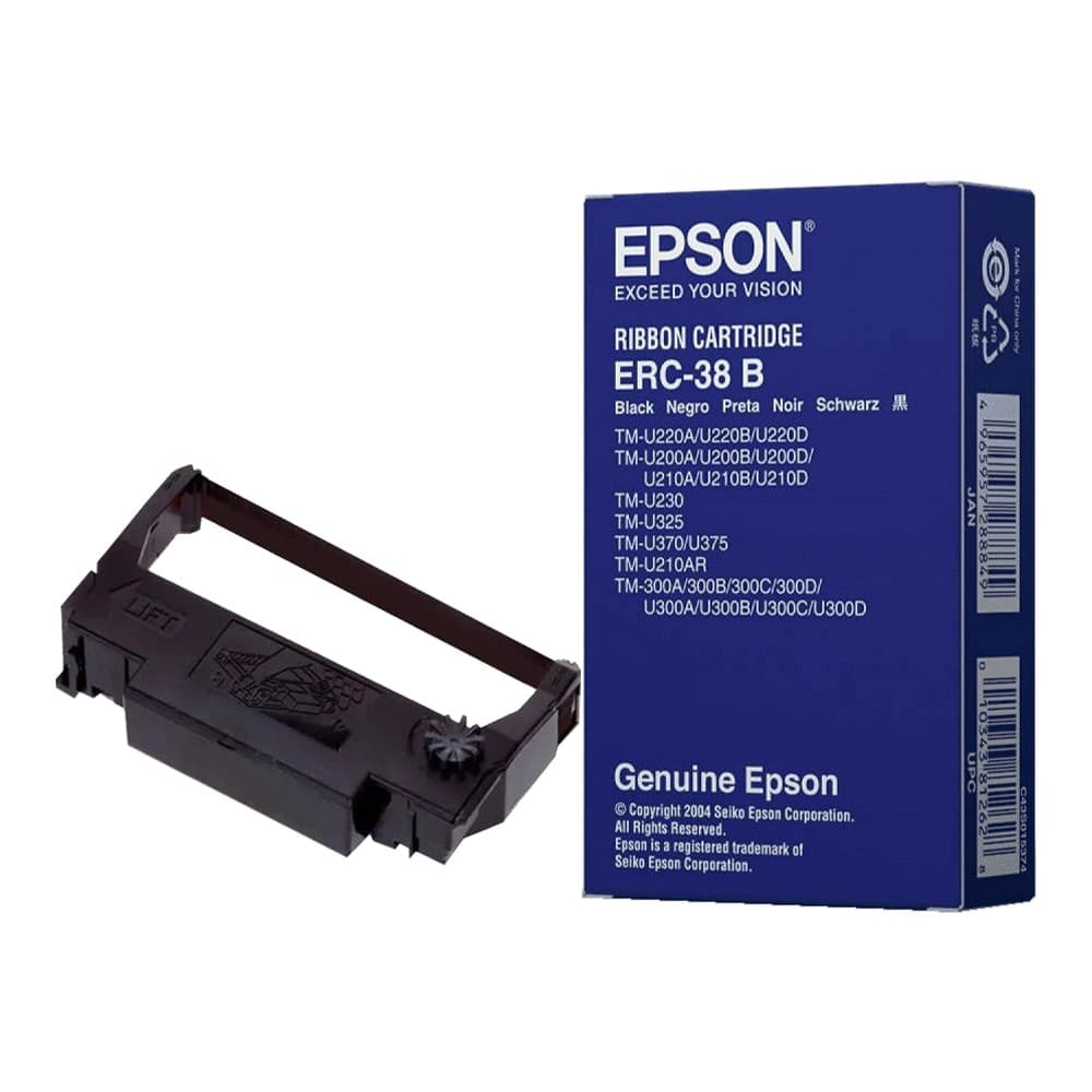 Epson Cinta Epson Erc 38B Impressora TMU220 Atetm U300D Preto