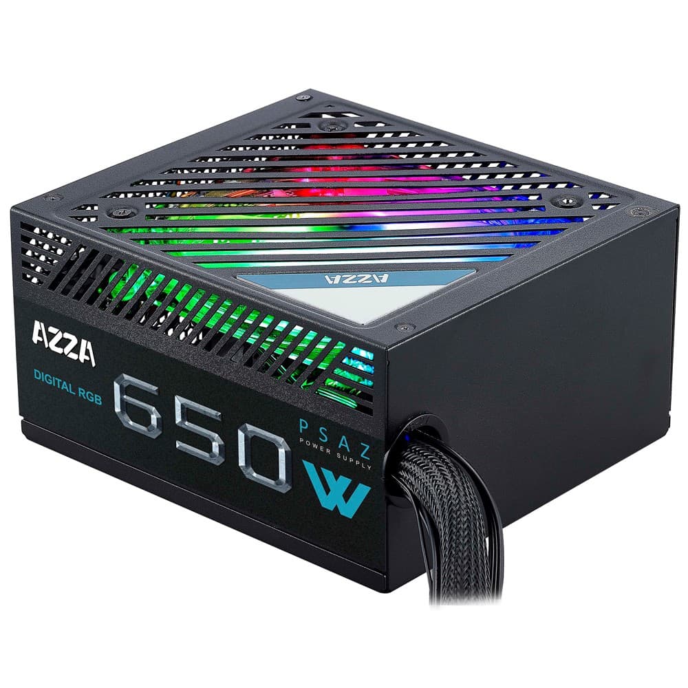 Azza Fuente Alimentacion Pc Azza Psaz 650W Argb Plus Bronze 650W Bivolt Preto
