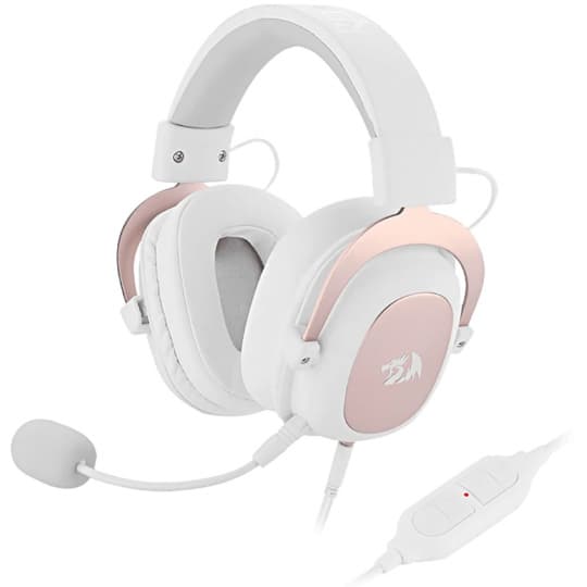 Redragon Zeus H510 Microfono Unidireccional Oro Rose Branco