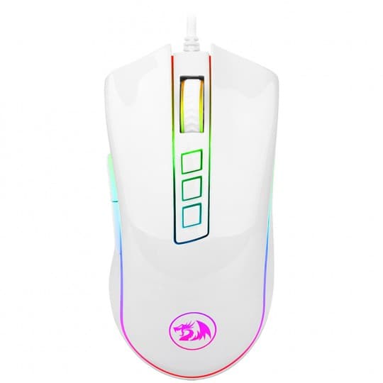 Redragon M808W Ks Storm Pro Rgb 16000DPI Ajustable Botones Branco