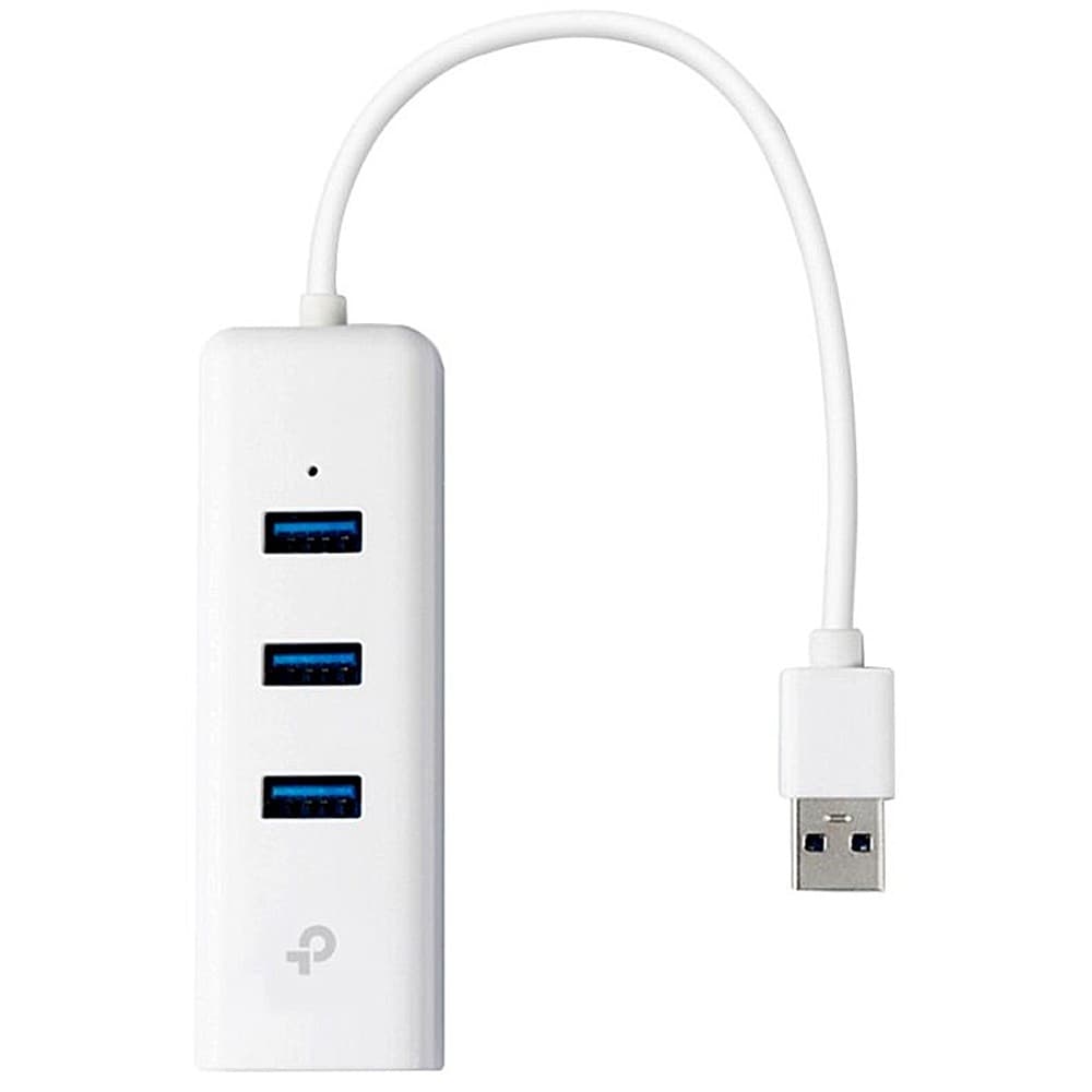Tp-link Adaptador Usb Tp Link UE330 Port Usb Hub Ethernet Branco