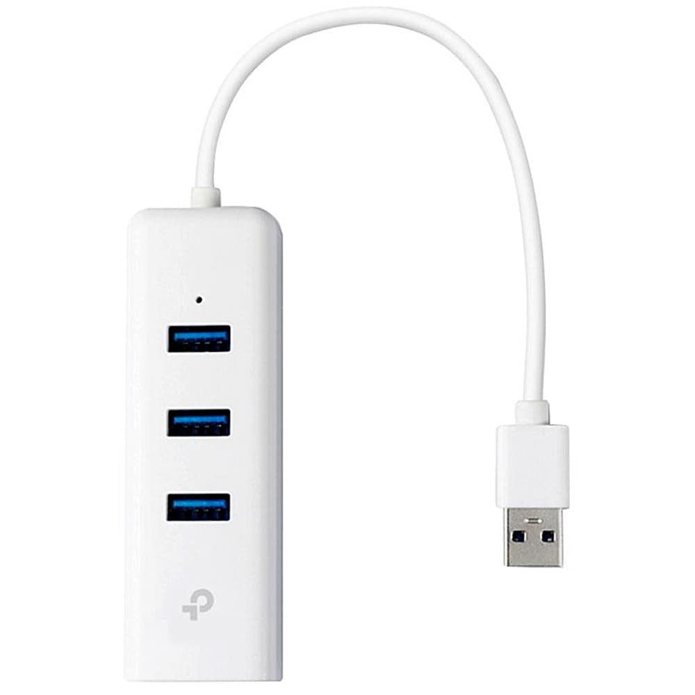 Tp-link Adaptador Usb Tp Link UE330 Port Usb Hub Ethernet Branco