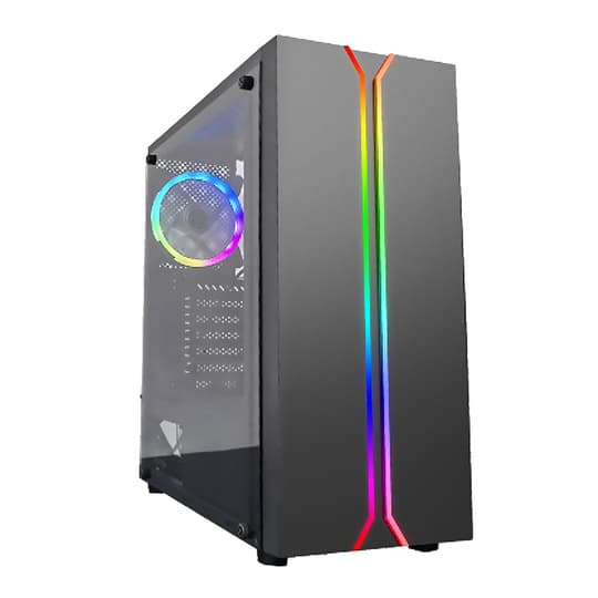 Satellite Gabinete Satellite 1100K Rgb Coolers Atx Preto