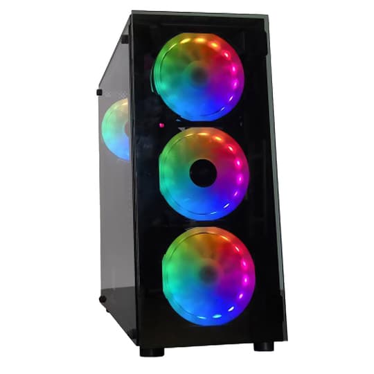 Satellite Gabinete Satellite 1430K Rgb Coolers Atx Preto