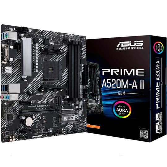 Asus Placa Madre Prime A520M Ii Socket AM4 Microatx Hasta DDR4