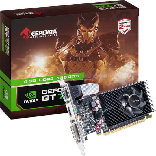 Keepdata Placa Video Keepdata Geforce GT730 DDR3 700MHZ Hdmi Dvi Vga 4GB